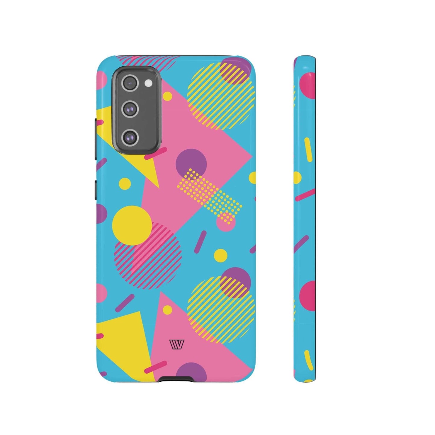 80s / 90s RETO PATTERN LIGHT BLUE | Tough Phone Case - Trovvve - Little Red General Store