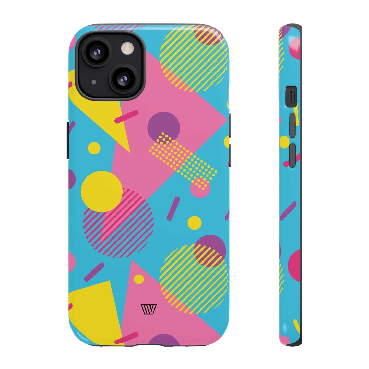 80s / 90s RETO PATTERN LIGHT BLUE | Tough Phone Case - Trovvve - Little Red General Store