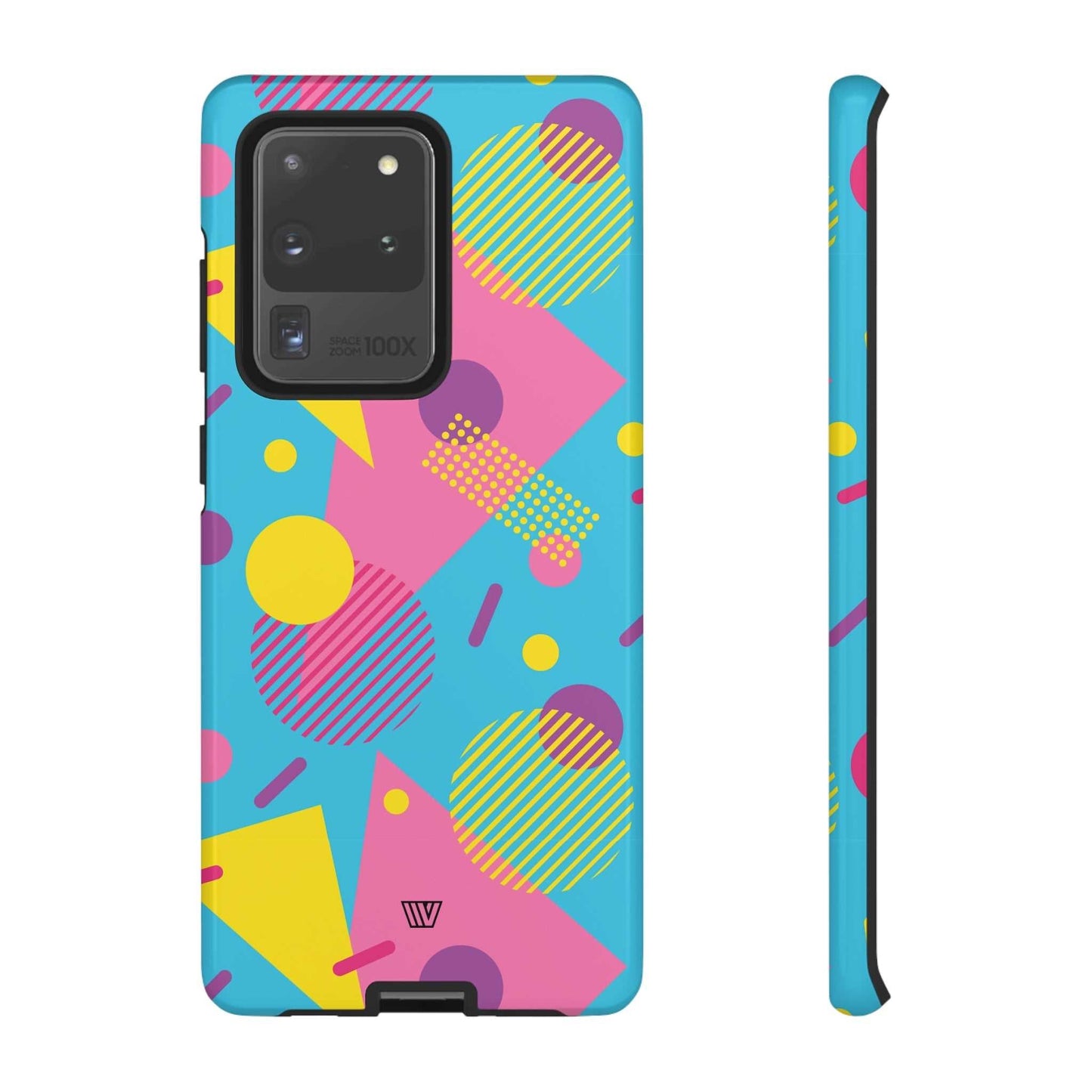 80s / 90s RETO PATTERN LIGHT BLUE | Tough Phone Case - Trovvve - Little Red General Store