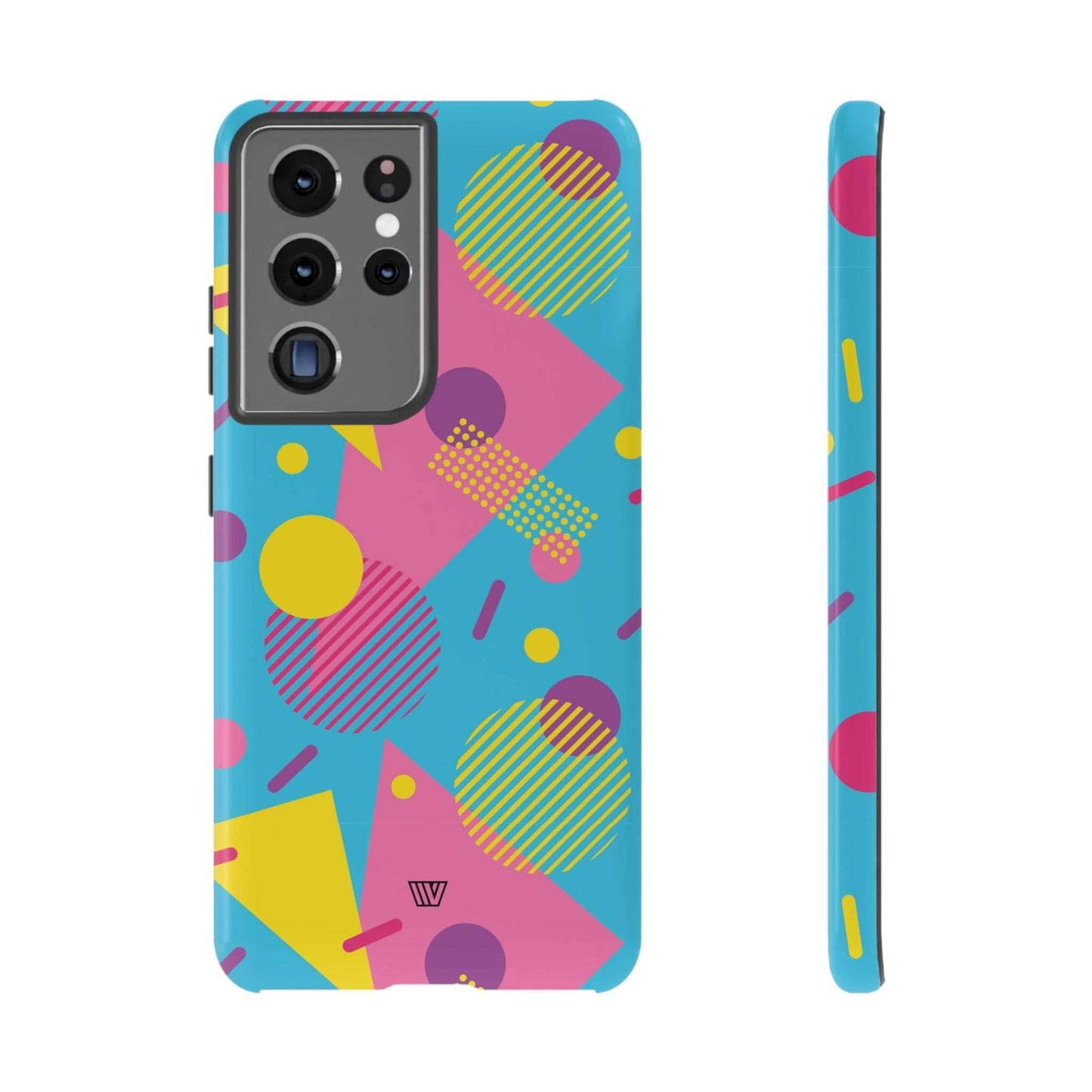80s / 90s RETO PATTERN LIGHT BLUE | Tough Phone Case - Trovvve - Little Red General Store