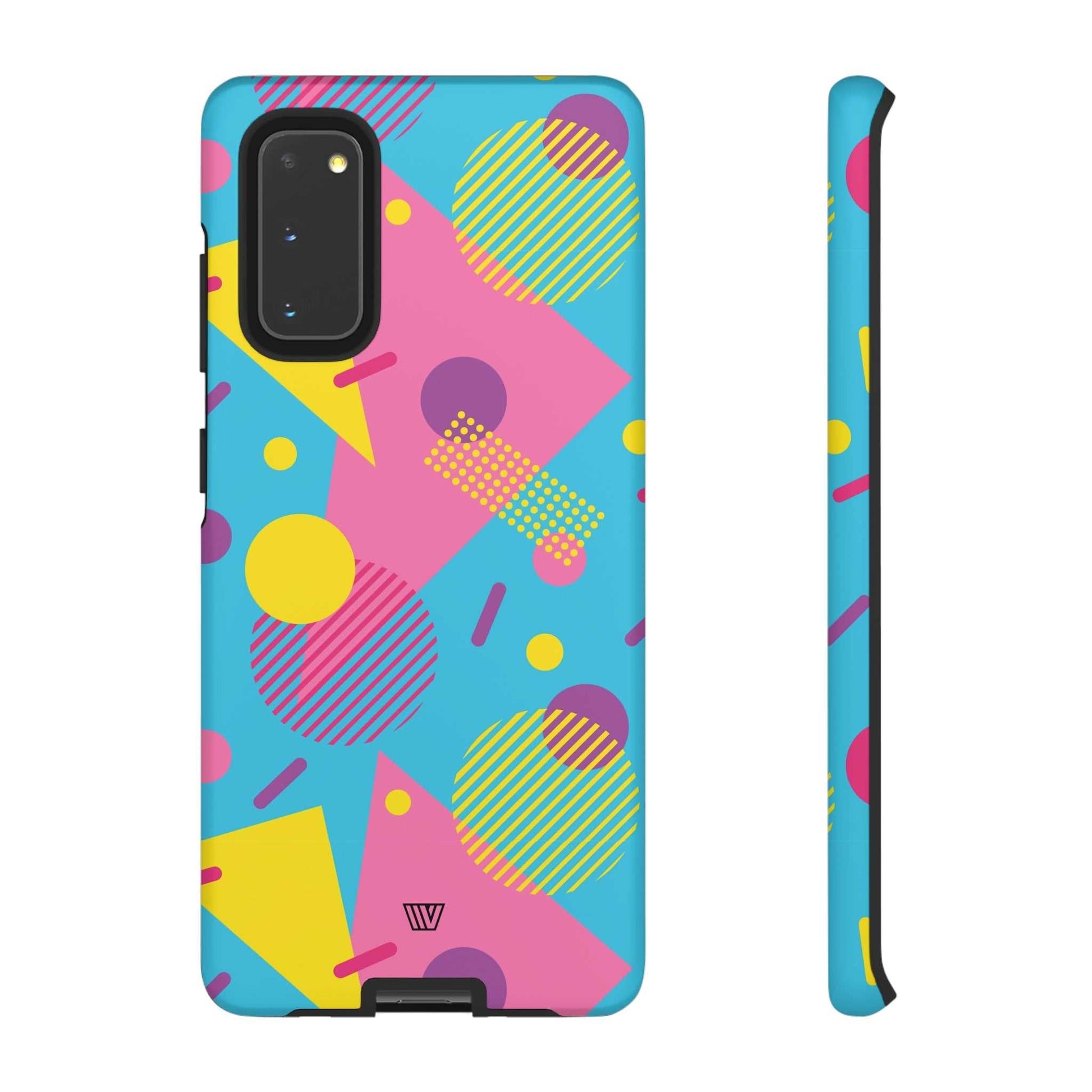 80s / 90s RETO PATTERN LIGHT BLUE | Tough Phone Case - Trovvve - Little Red General Store