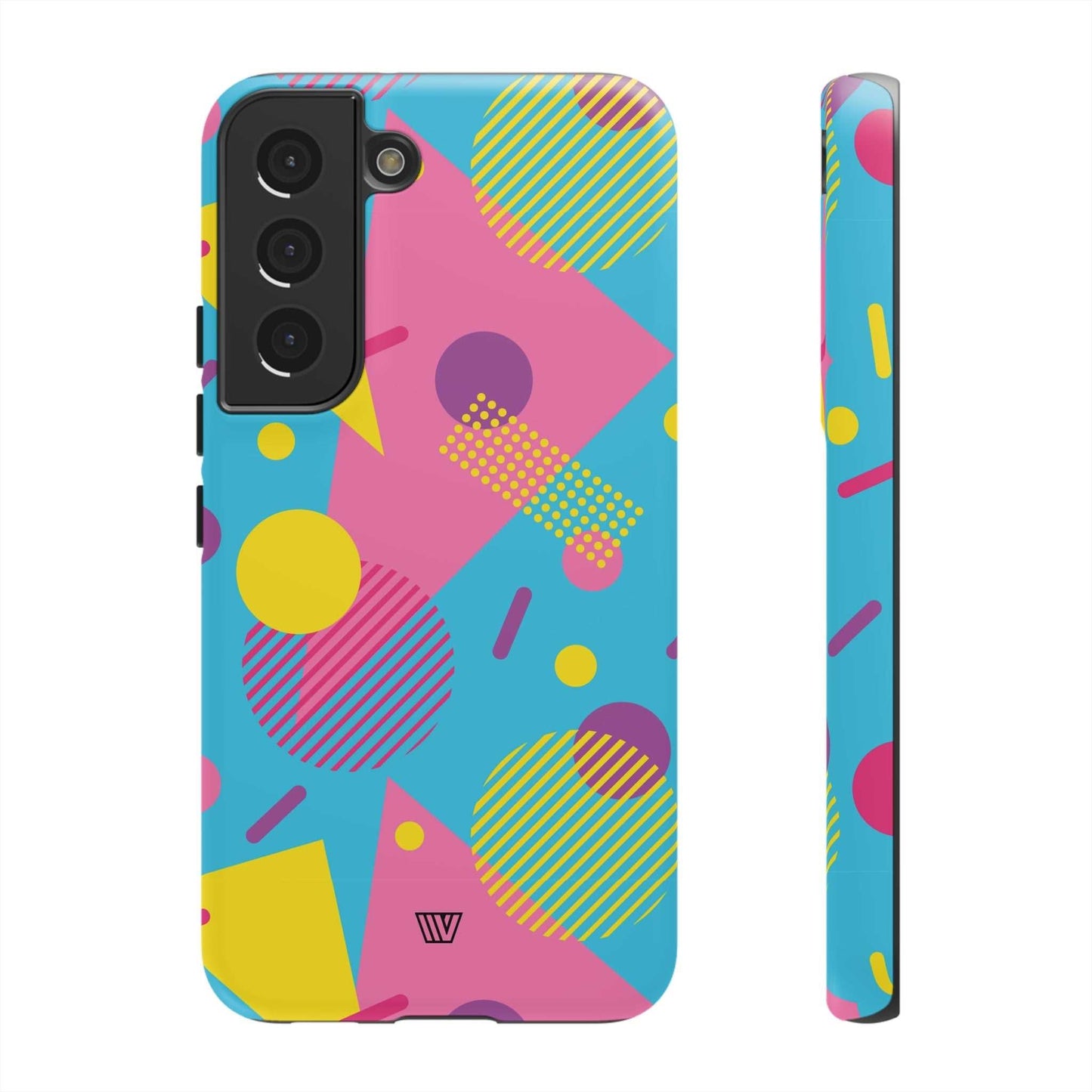 80s / 90s RETO PATTERN LIGHT BLUE | Tough Phone Case - Trovvve - Little Red General Store