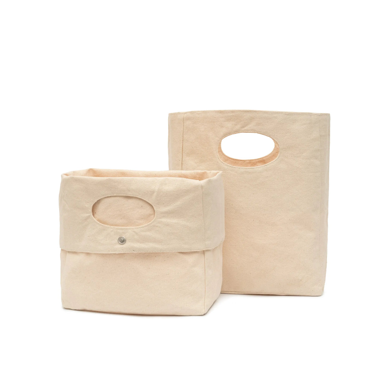 Canvas Basket - Set of 2 - Canvas Basket - Set of 2 - 🆕 New Arrivals, All Products, Products from Organic Cotton Mart, 👗 Apparel + Accessories - Little Red General Store