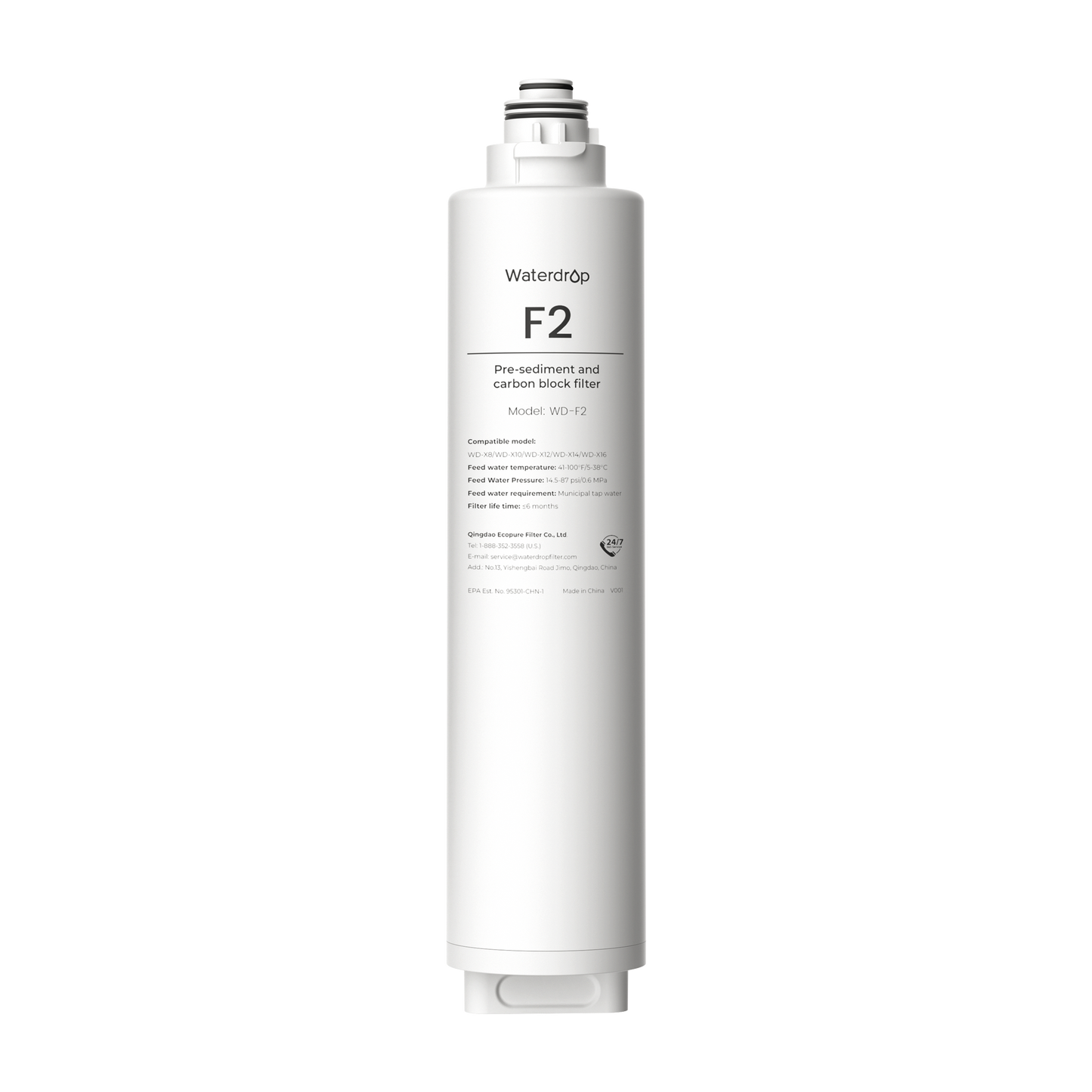 F2 Filter for Waterdrop X Series Reverse Osmosis System