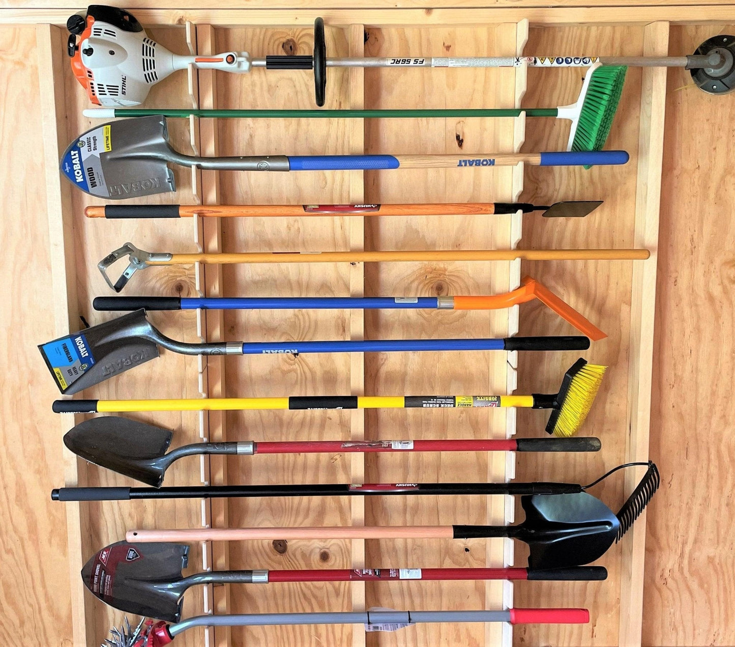 Ultimate Shed Organization Kit – Yard & Garden Tool Rack