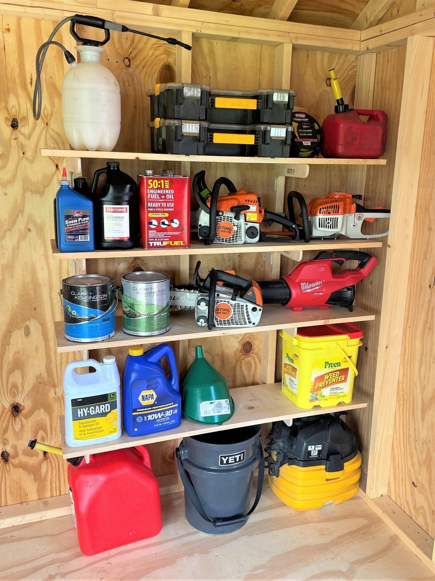 Ultimate Shed Organization Kit – Yard & Garden Tool Rack