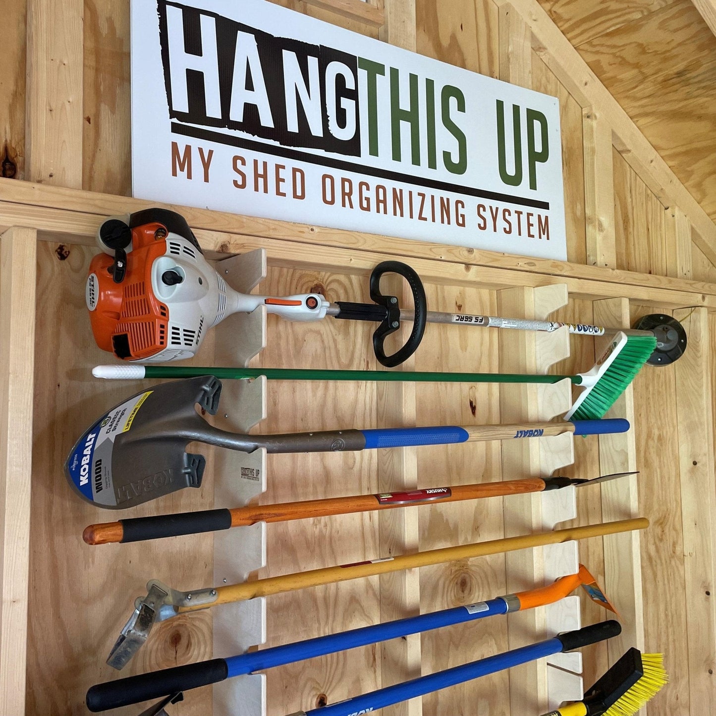 Ultimate Shed Organization Kit – Yard & Garden Tool Rack
