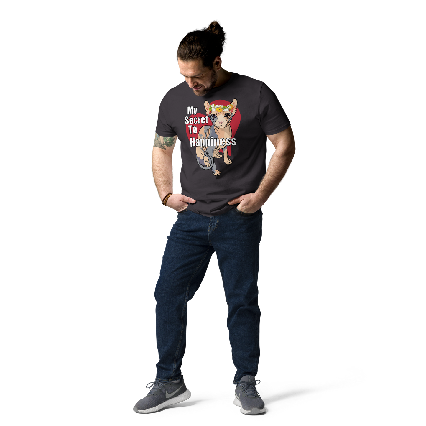 "MY SECRET TO HAPPINESS" UNISEX ECO TEE