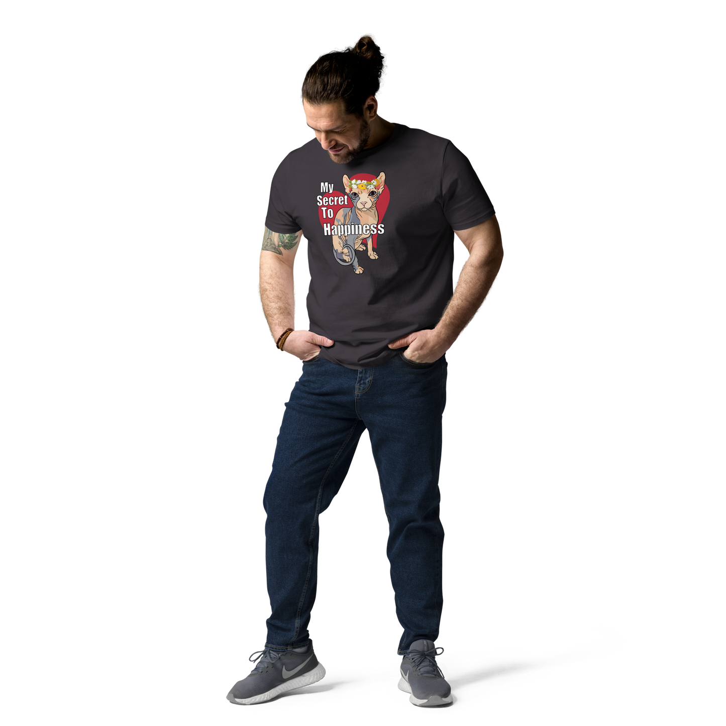 "MY SECRET TO HAPPINESS" UNISEX ECO TEE