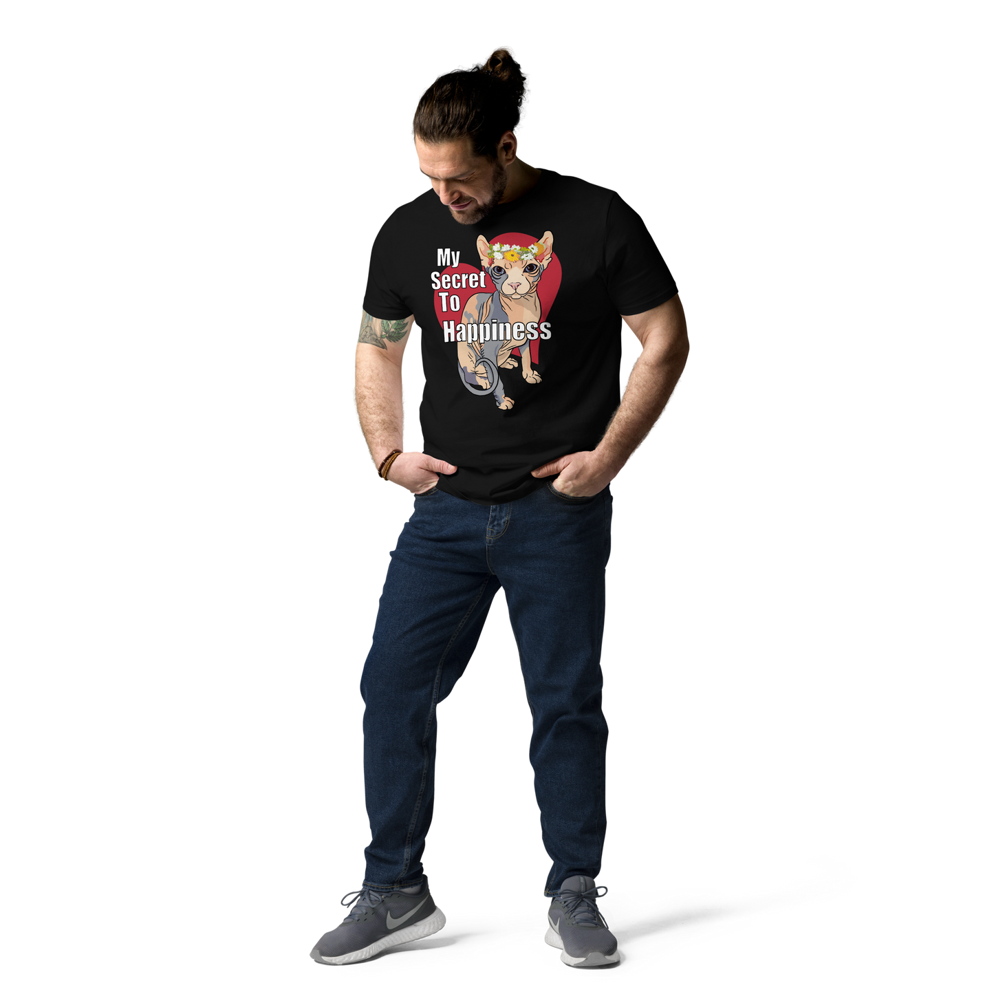 "MY SECRET TO HAPPINESS" UNISEX ECO TEE