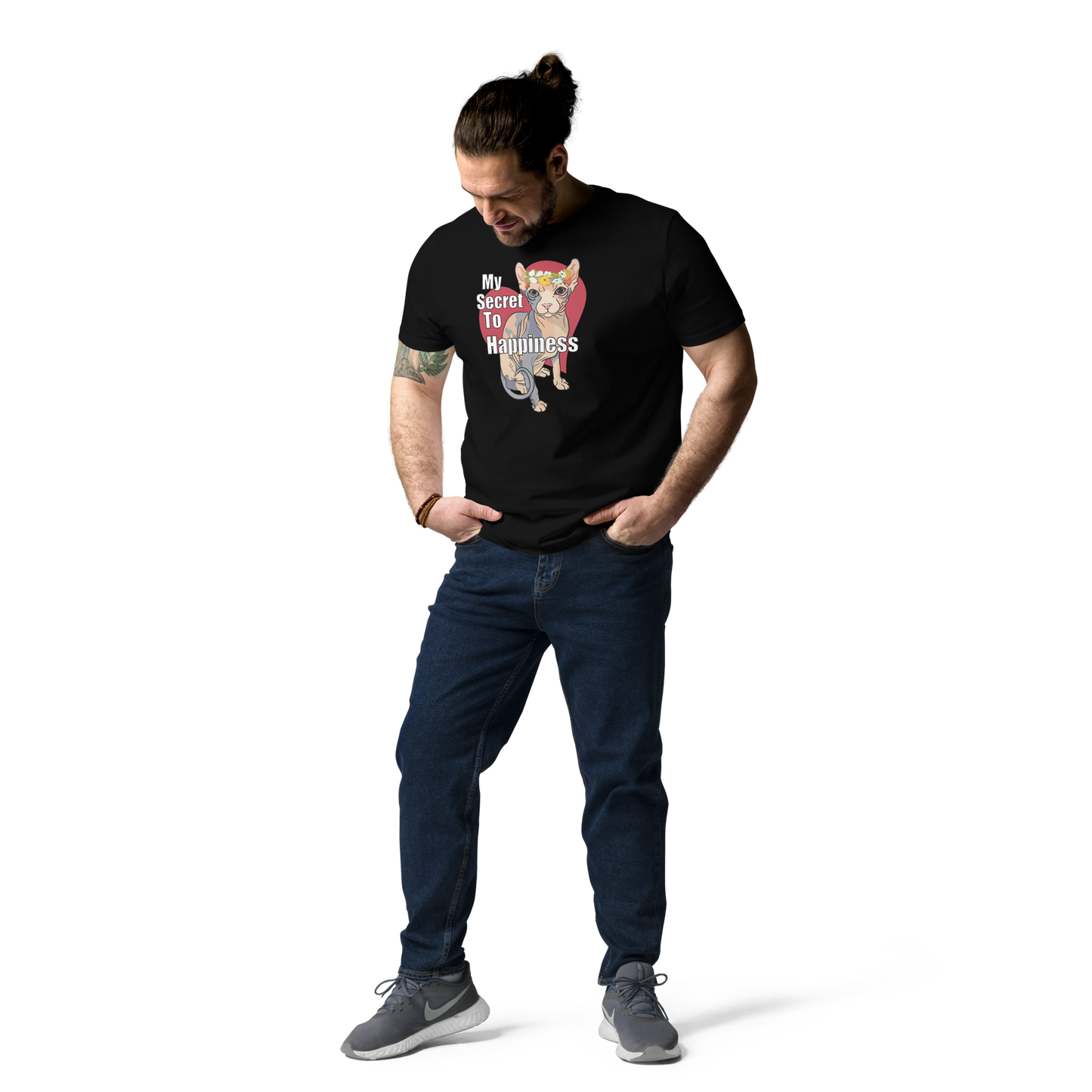 "MY SECRET TO HAPPINESS" UNISEX ECO TEE