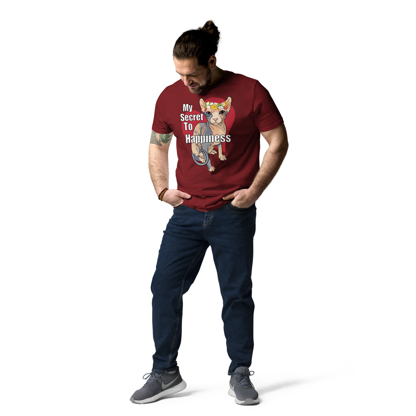 "MY SECRET TO HAPPINESS" UNISEX ECO TEE