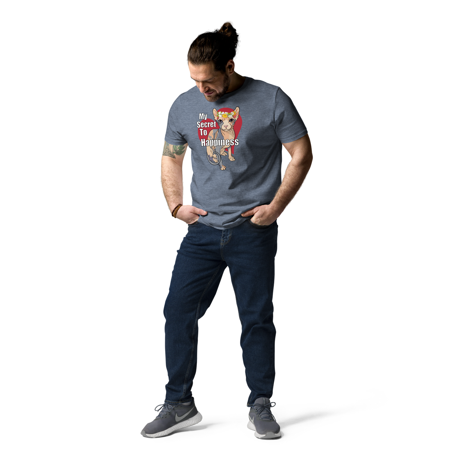 "MY SECRET TO HAPPINESS" UNISEX ECO TEE