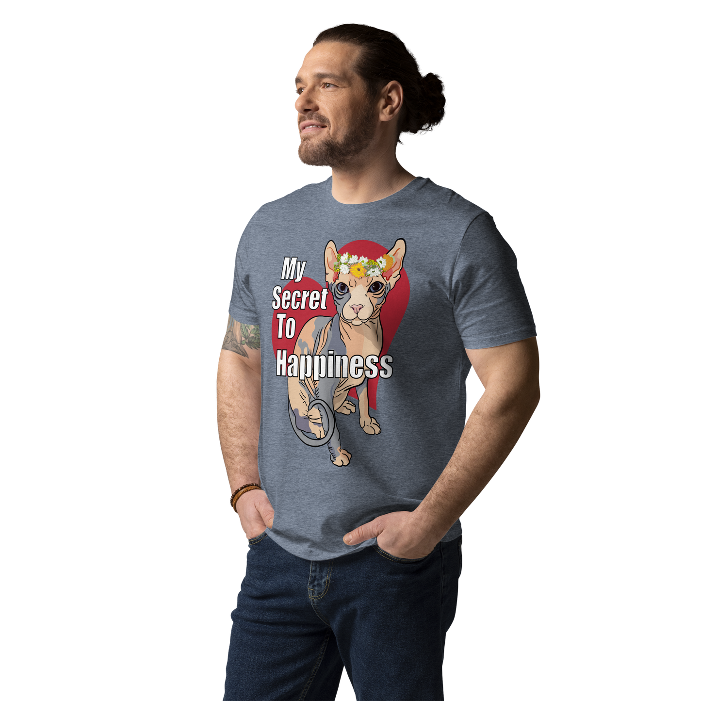 "MY SECRET TO HAPPINESS" UNISEX ECO TEE