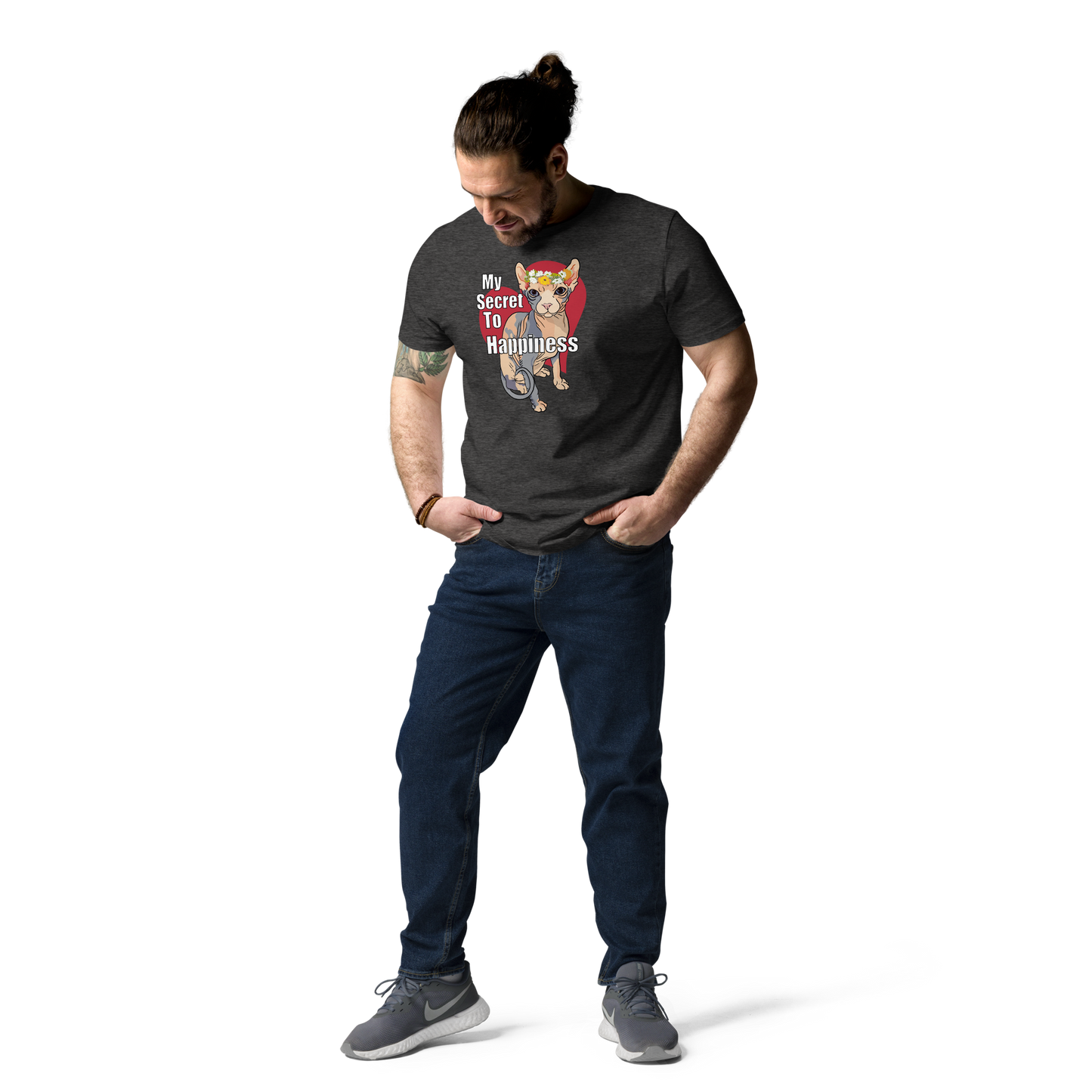 "MY SECRET TO HAPPINESS" UNISEX ECO TEE