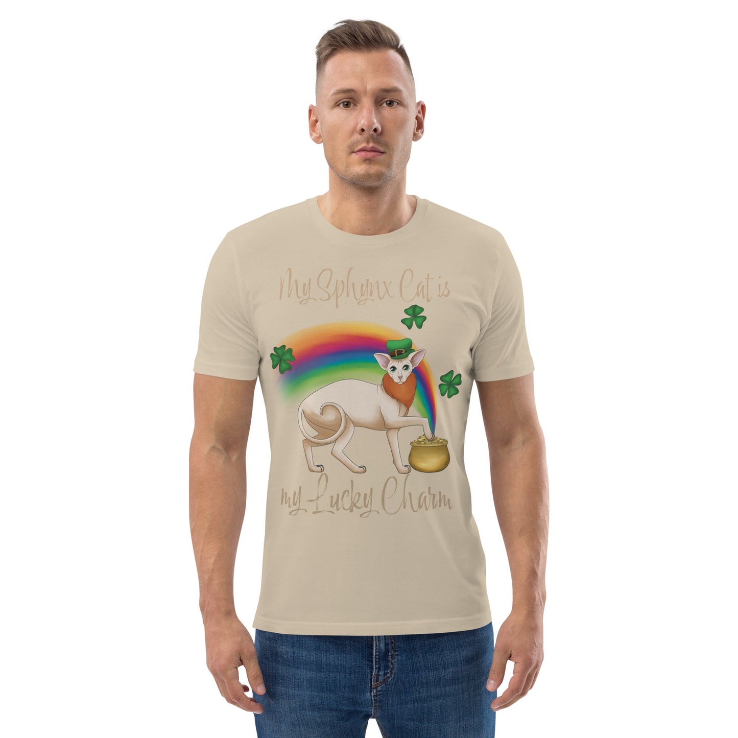 "MY SPHYNX IS MY LUCKY CHARM" UNISEX ECO TEE