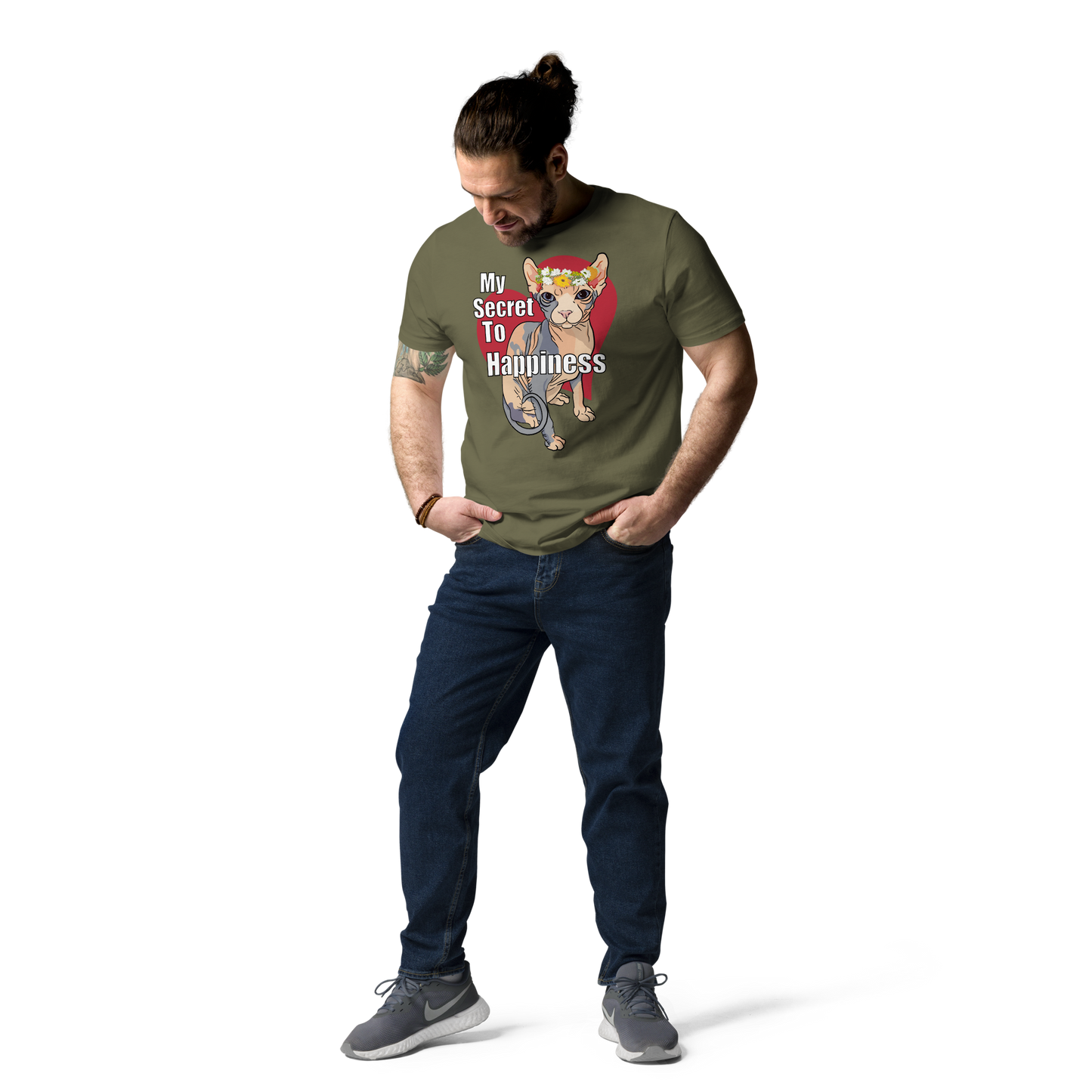 "MY SECRET TO HAPPINESS" UNISEX ECO TEE