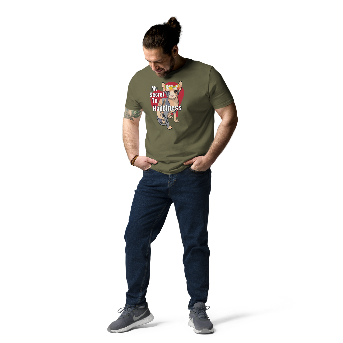 "MY SECRET TO HAPPINESS" UNISEX ECO TEE