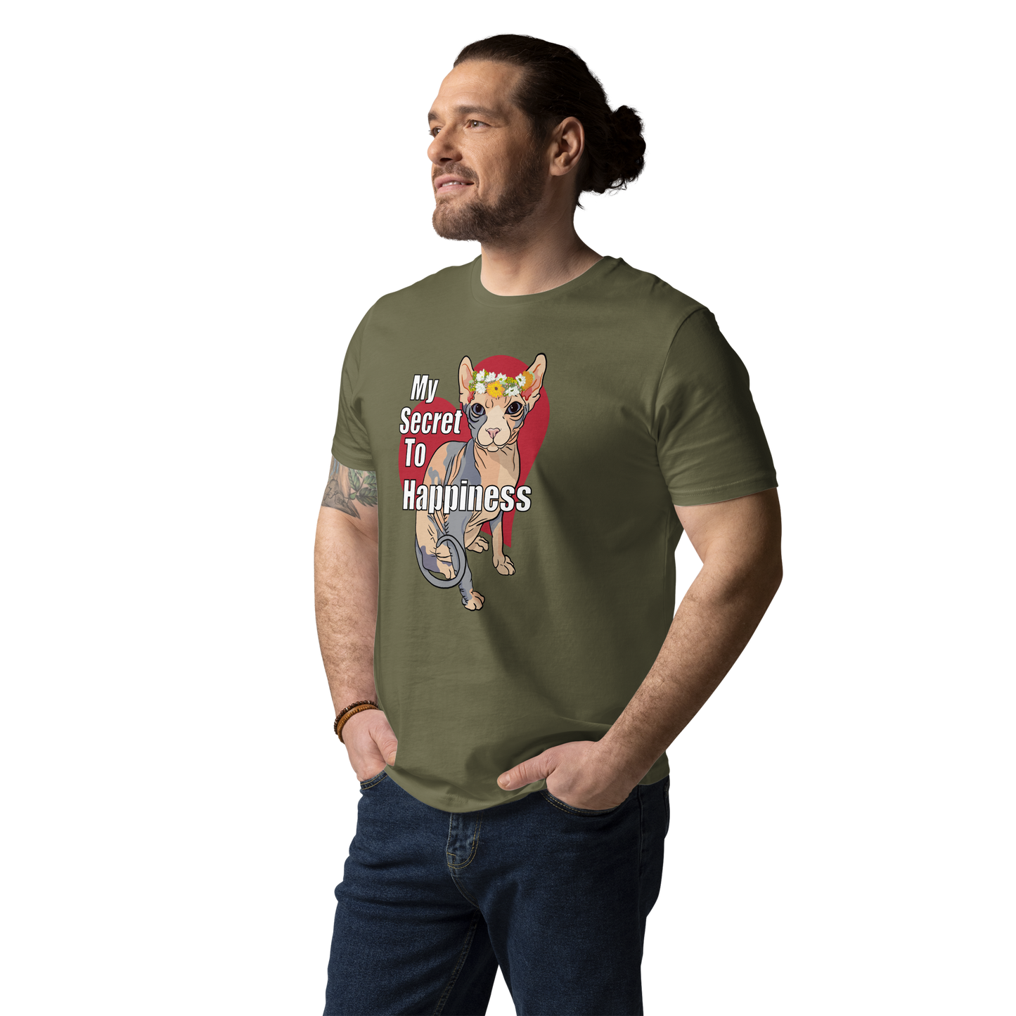 "MY SECRET TO HAPPINESS" UNISEX ECO TEE