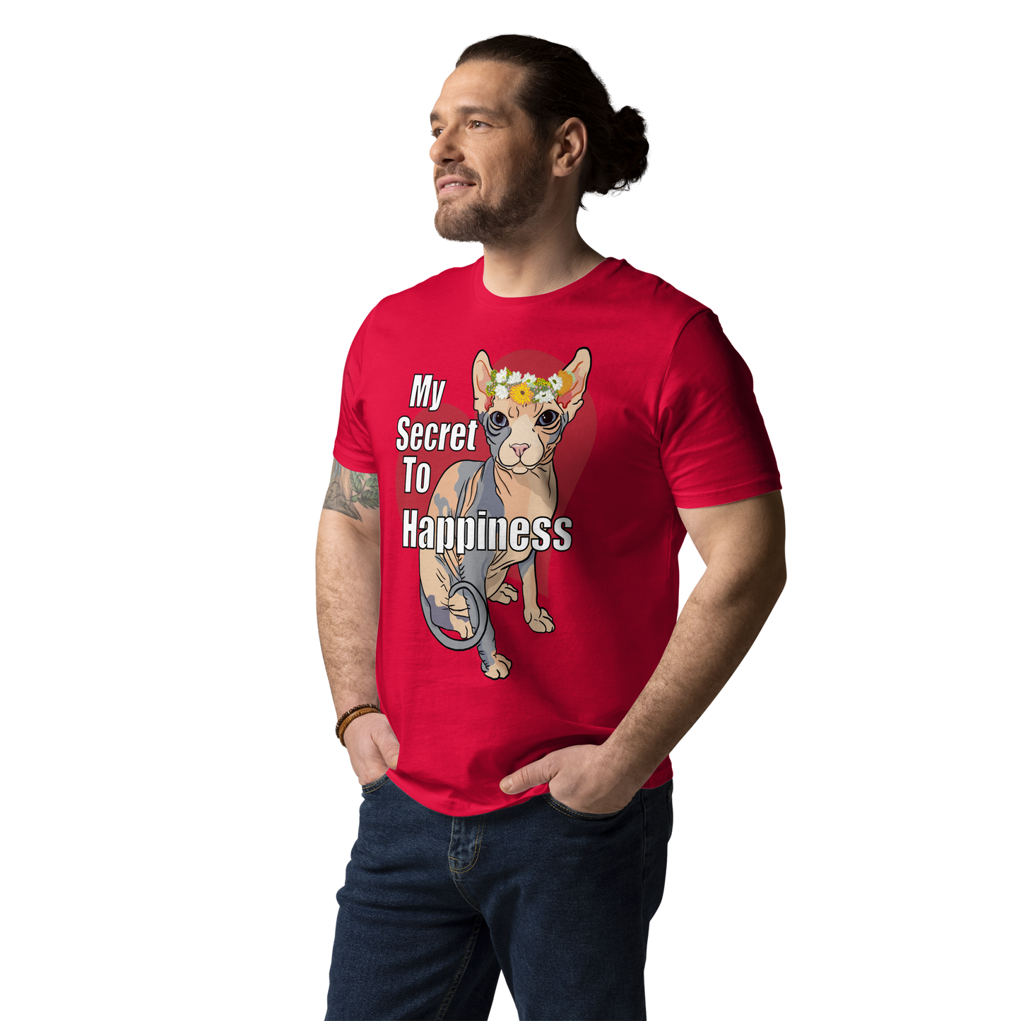 "MY SECRET TO HAPPINESS" UNISEX ECO TEE