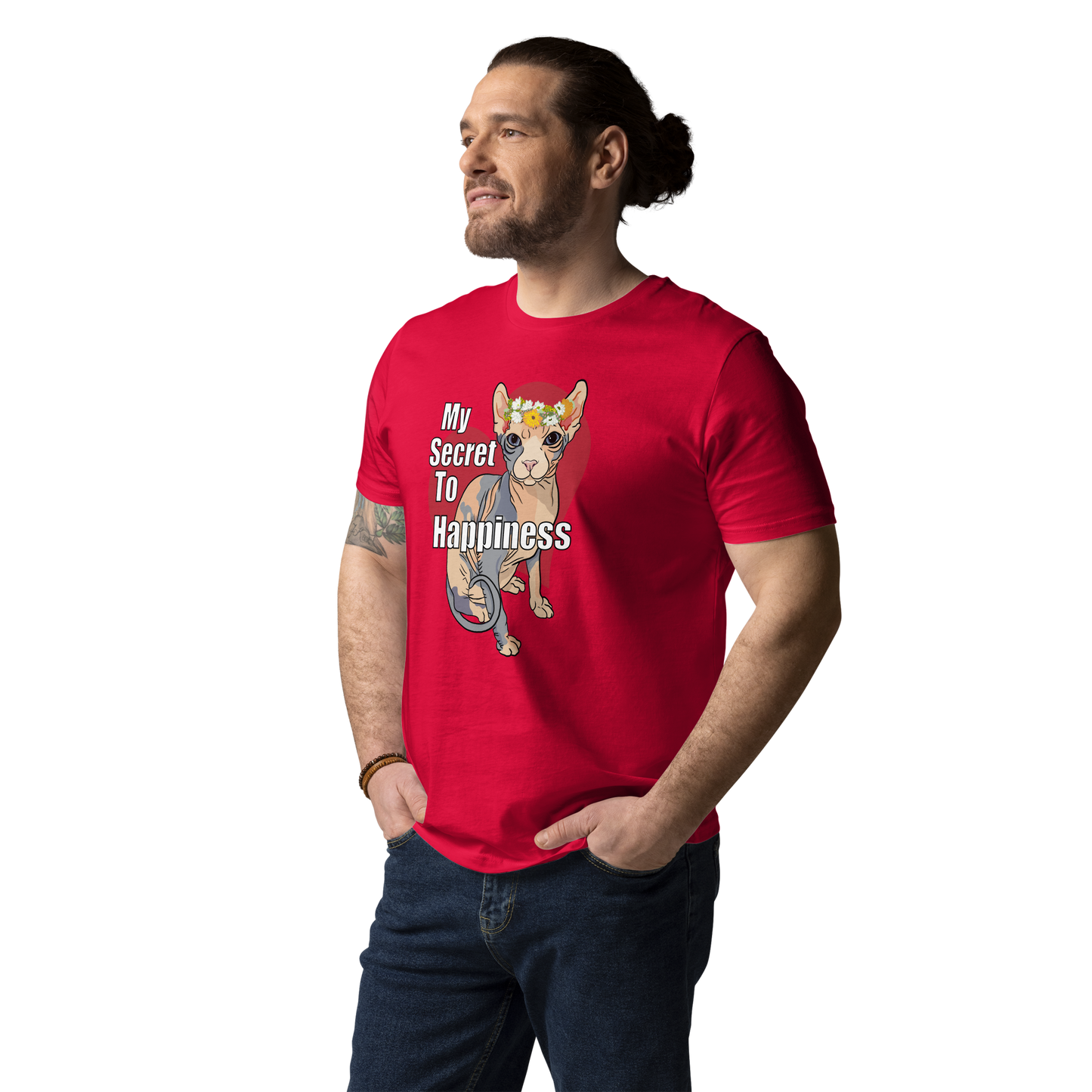 "MY SECRET TO HAPPINESS" UNISEX ECO TEE