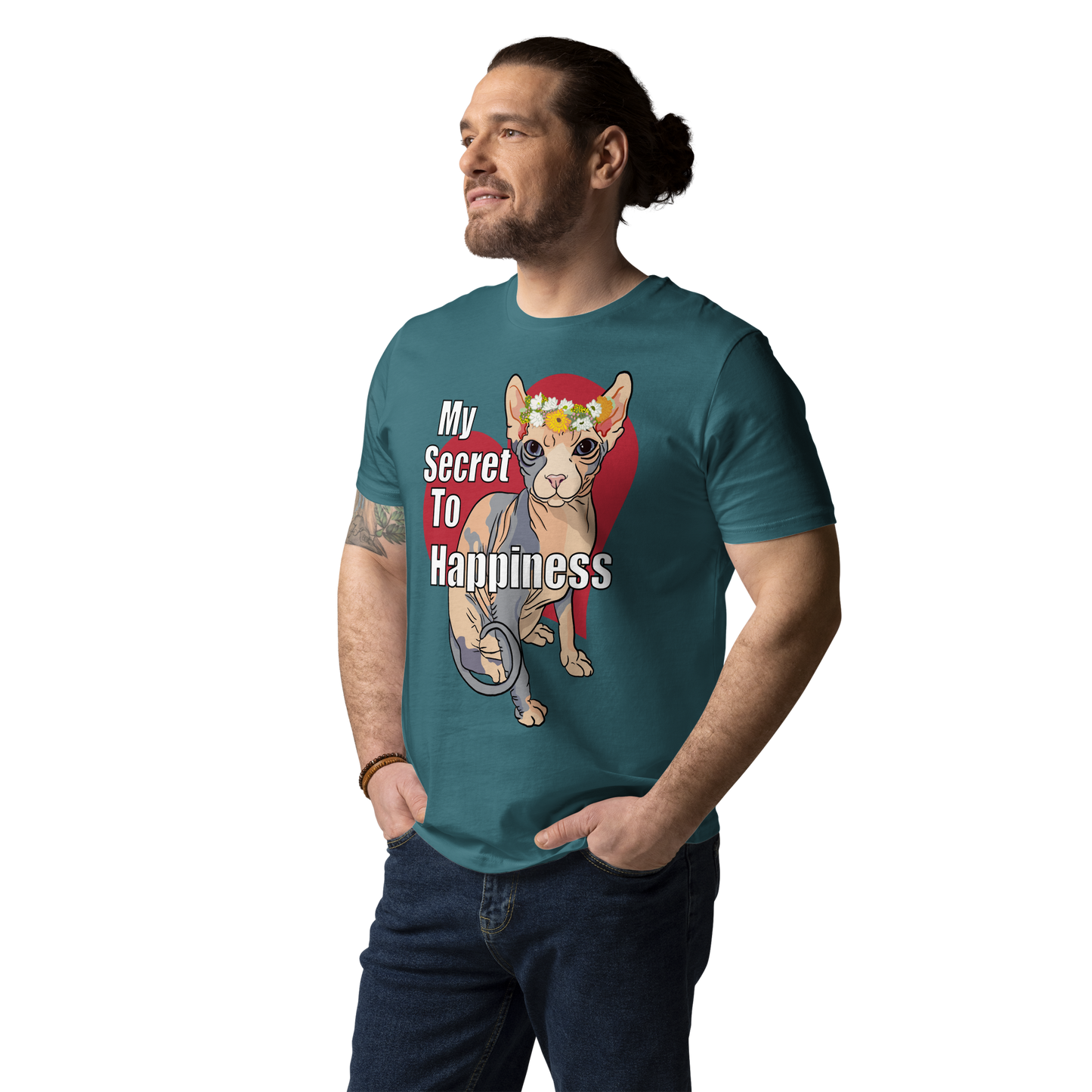 "MY SECRET TO HAPPINESS" UNISEX ECO TEE