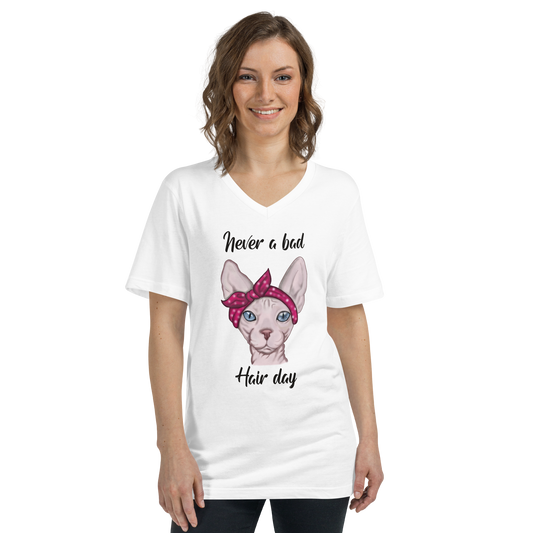 "NEVER A BAD HAIR DAY" UNISEX ECO TEE