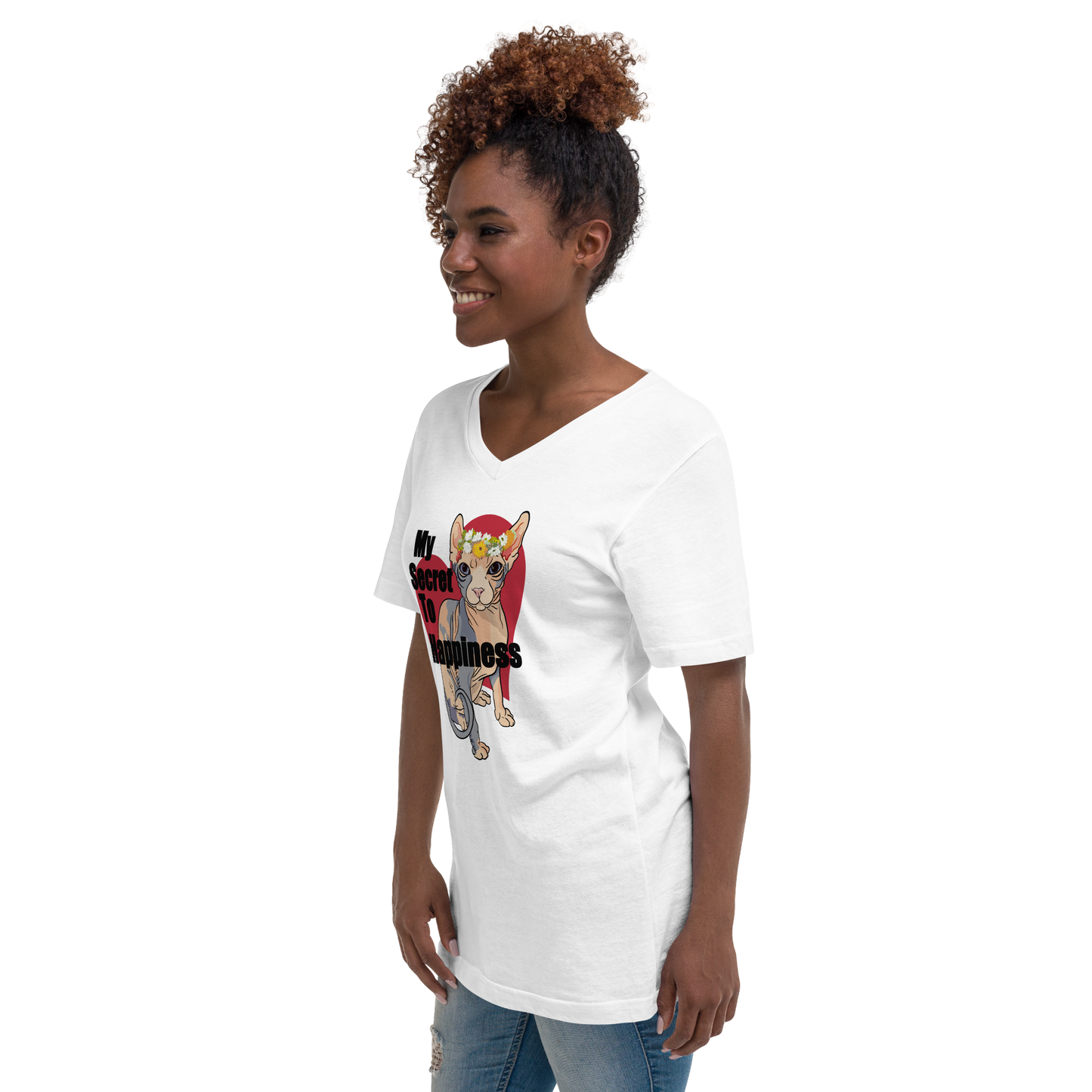 "MY SECRET TO HAPPINESS" UNISEX ECO TEE