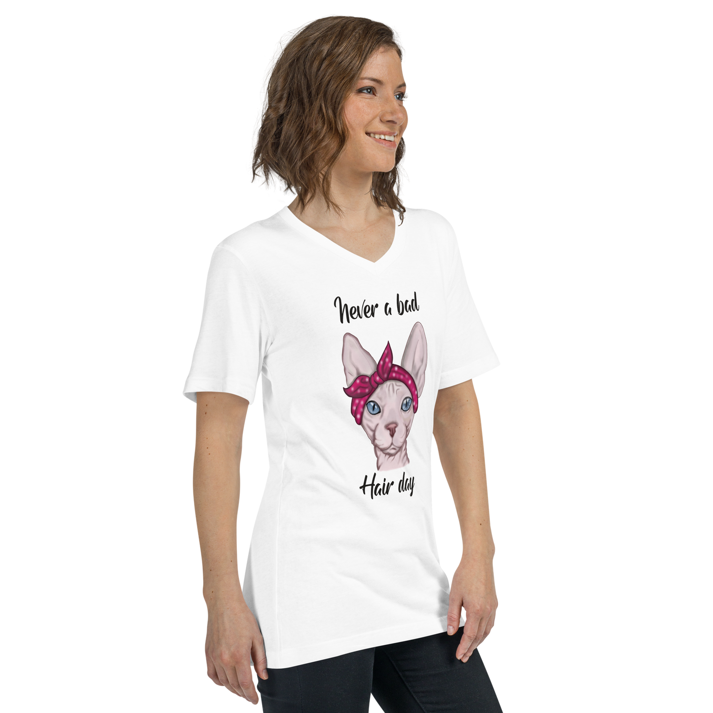 "NEVER A BAD HAIR DAY" UNISEX ECO TEE