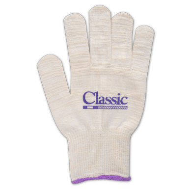 Cotton Deluxe Roping Gloves (12-pack) - Blue Medium
