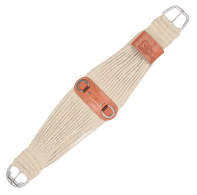 100% Mohair Roper Cinch 27-strand with Leather Center 36"