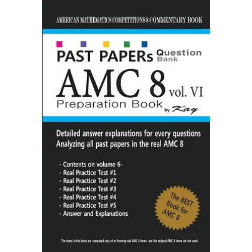 Past Papers Question Bank AMC8 [volume 6]: amc8 math preparation book