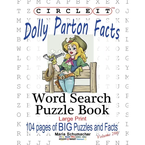 Circle It, Dolly Parton Facts, Word Search, Puzzle Book