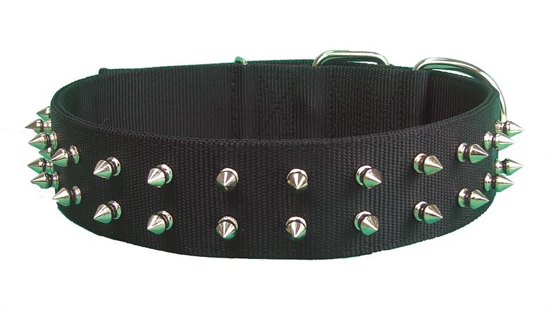 SPIKE COLLAR DOG 1 3/4" NYLON 20" - RED