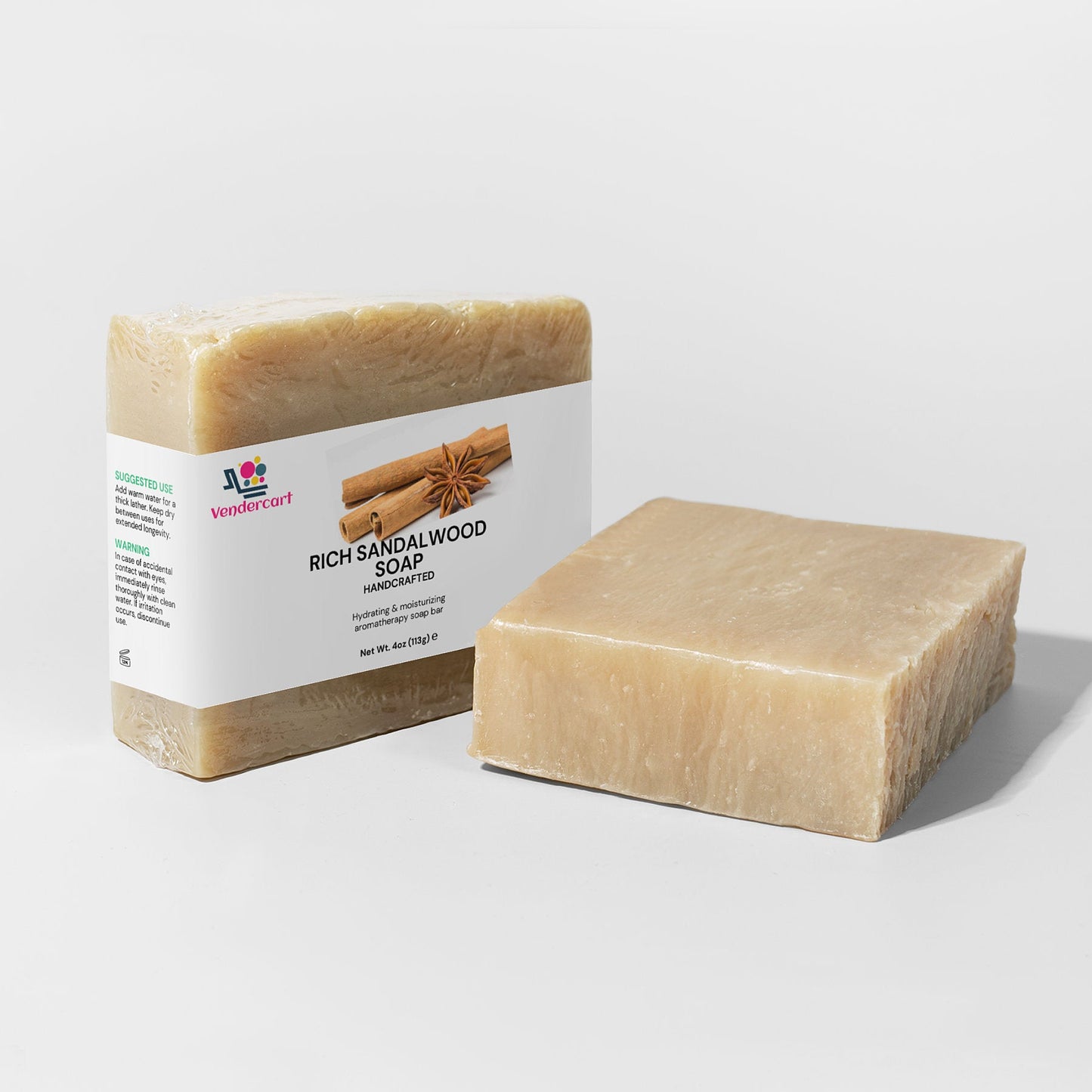 Rich Sandalwood Soap - Vendercart - Little Red General Store