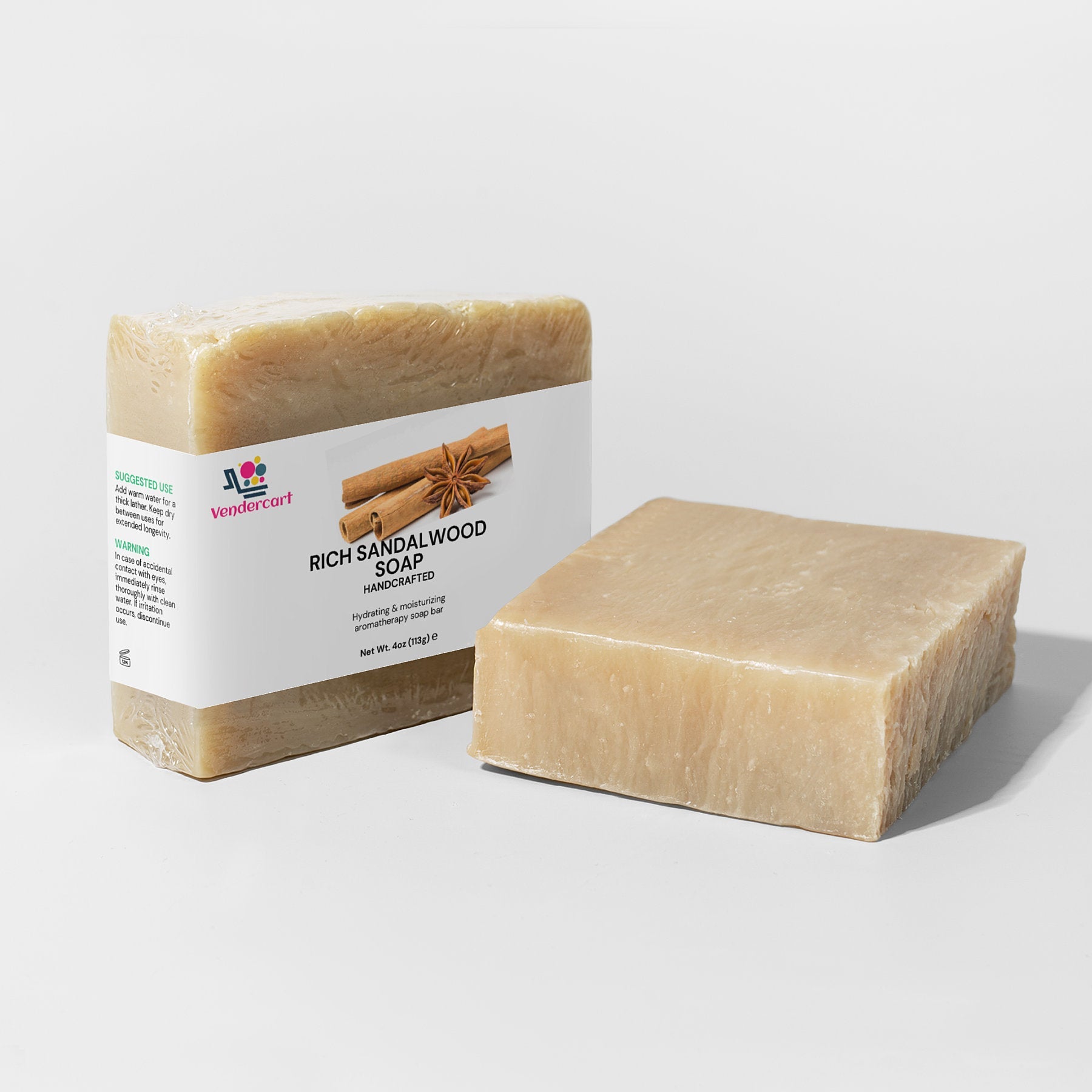 Rich Sandalwood Soap - Vendercart - Little Red General Store