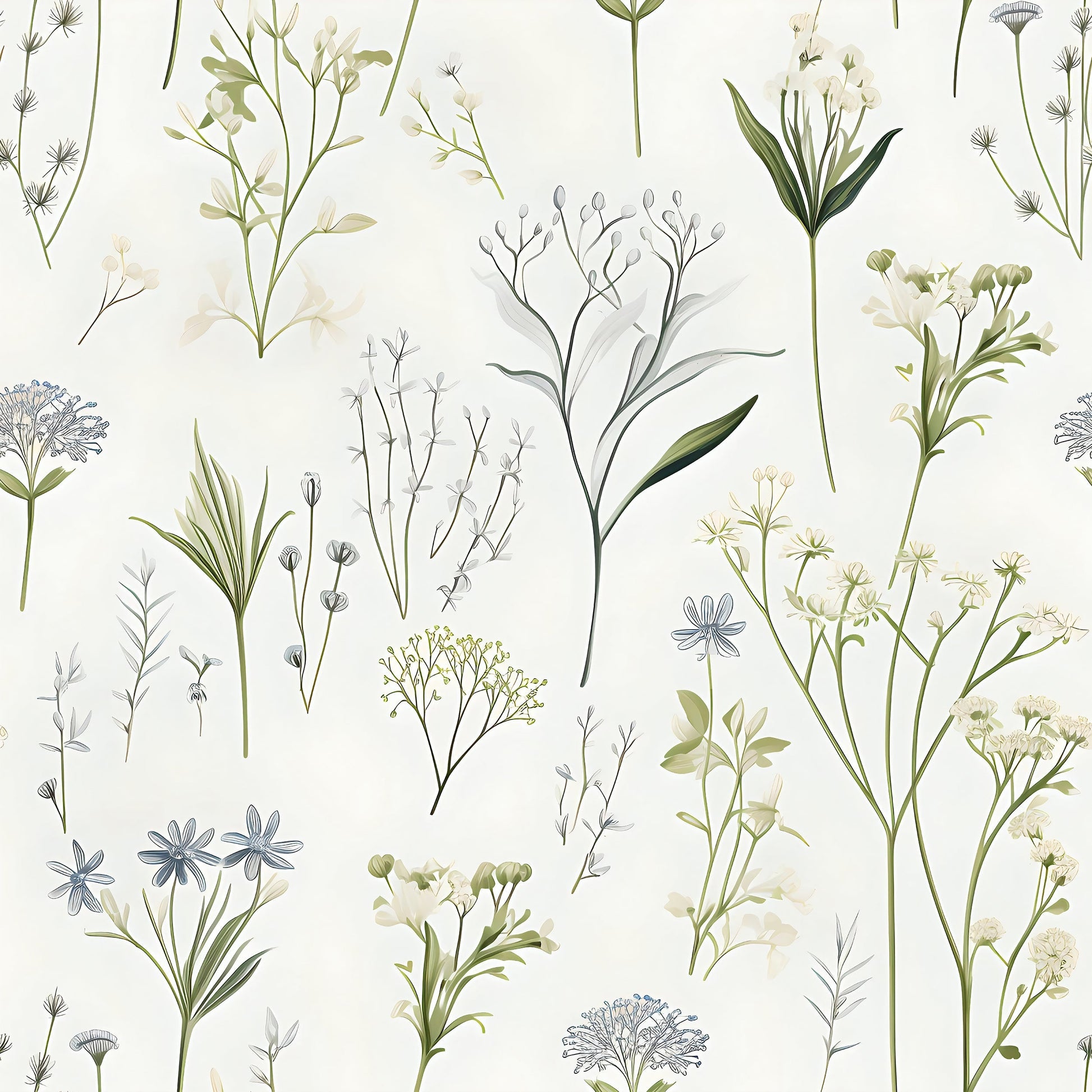 Meadow Floral Wallpaper - Vesta Baby - Little Red General Store