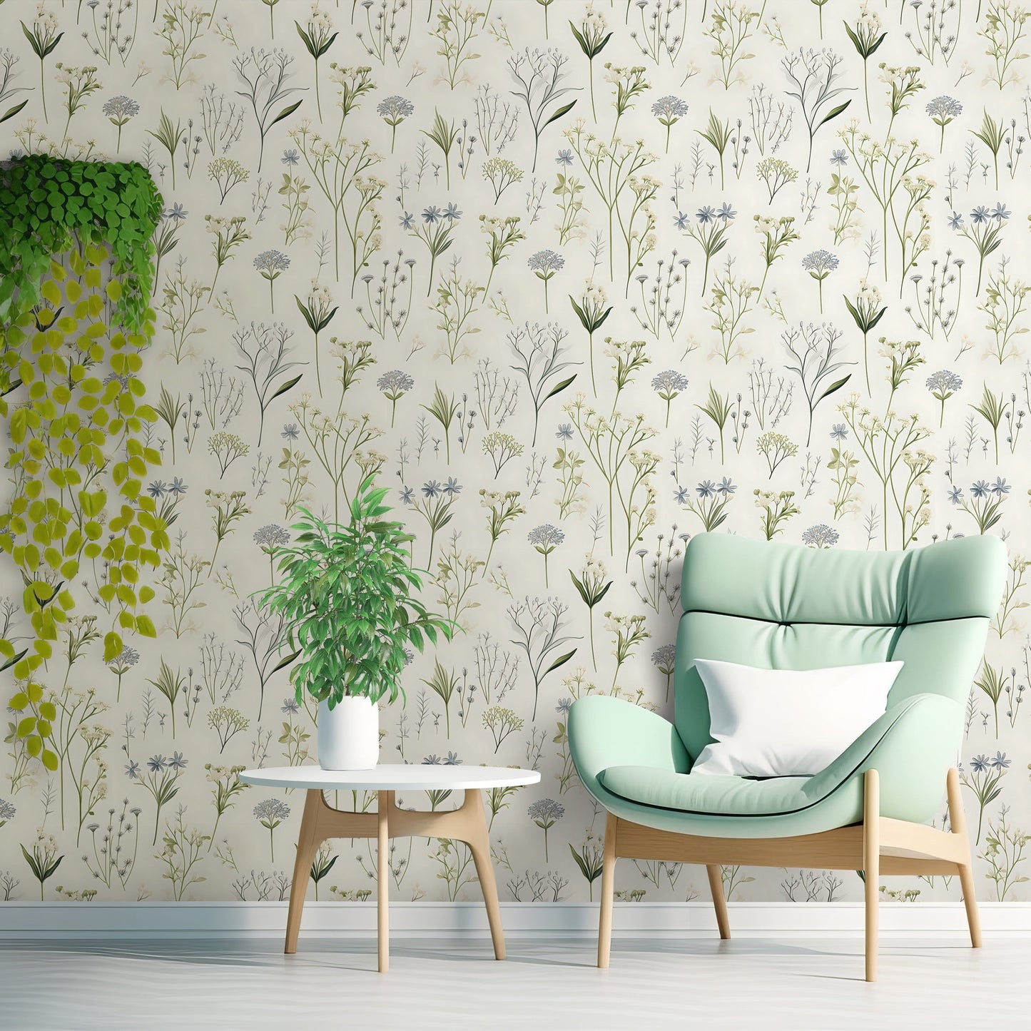 Meadow Floral Wallpaper - Vesta Baby - Little Red General Store