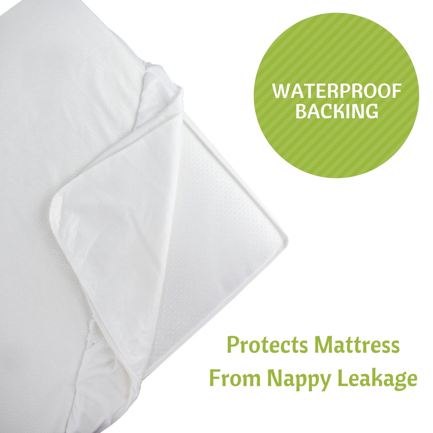 Jacquard Bamboo Crib Mattress Protector 52x28 in - Vesta Baby - Little Red General Store