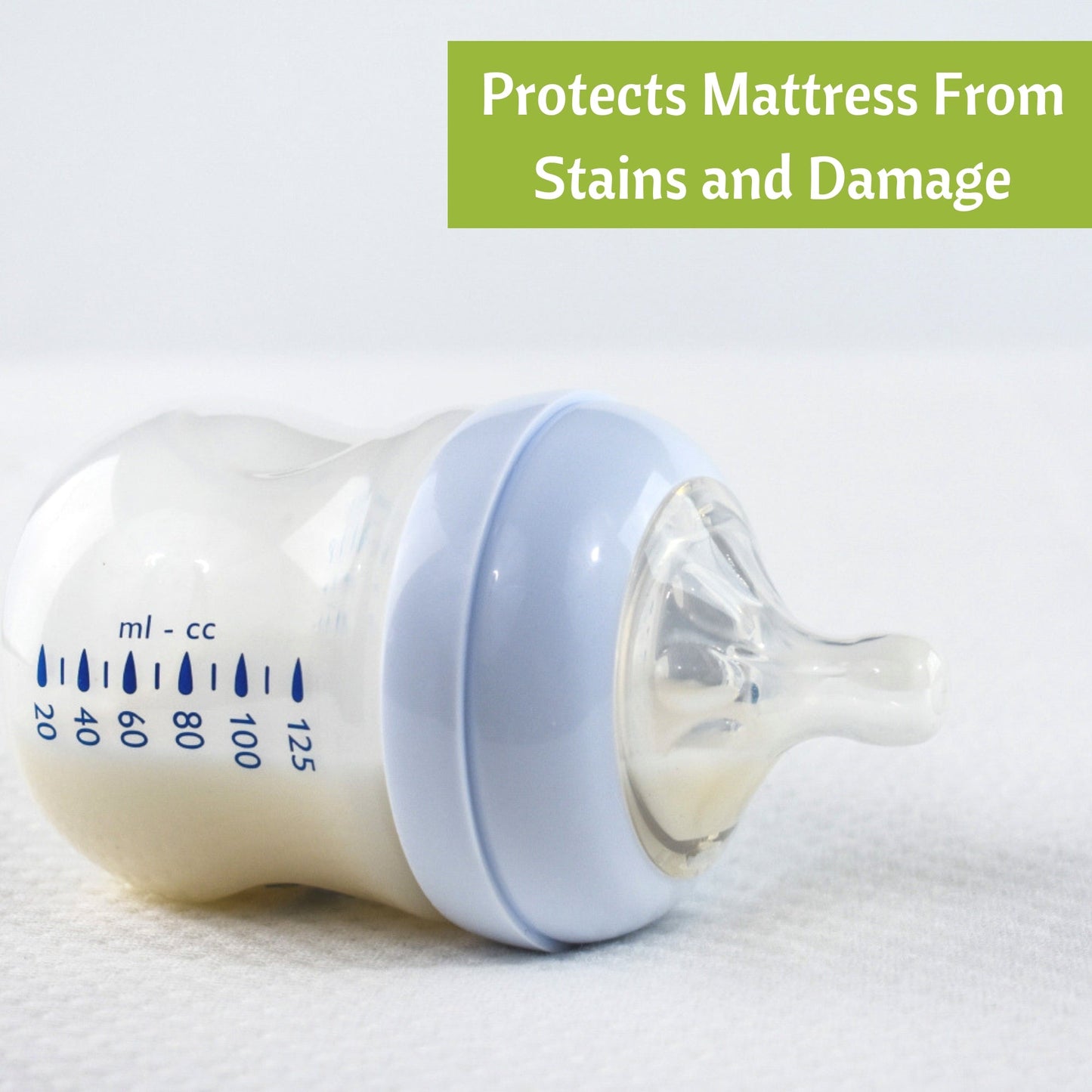 Jacquard Bamboo Crib Mattress Protector 52x28 in - Vesta Baby - Little Red General Store