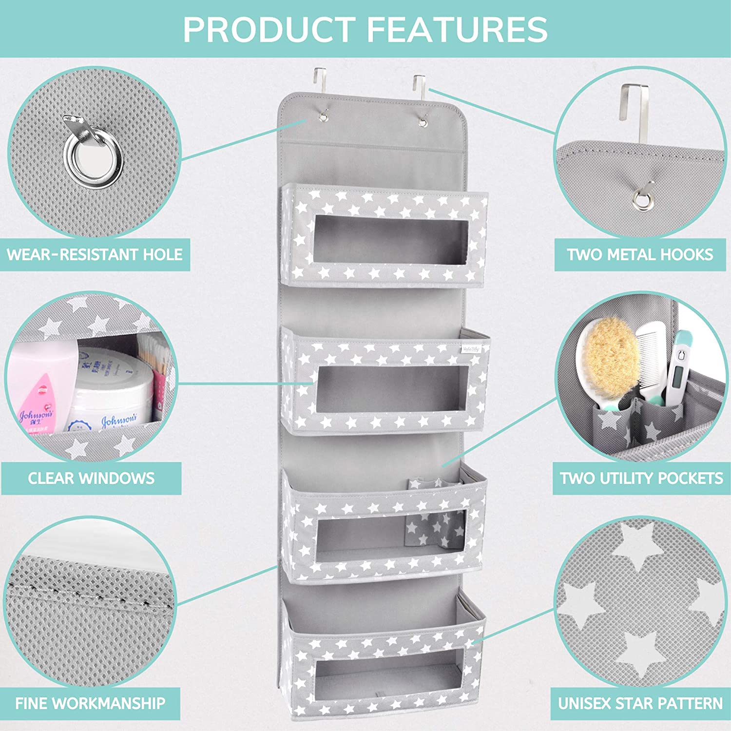 Nursery Over the Door Hanging Organizer - Vesta Baby - Little Red General Store