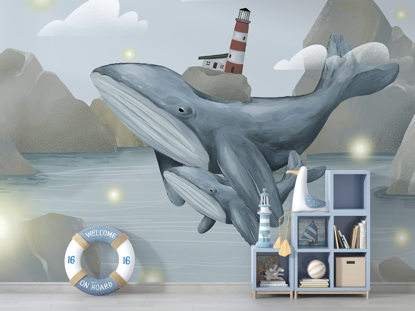 Magical Lighthouse Mural - Vesta Baby - Little Red General Store