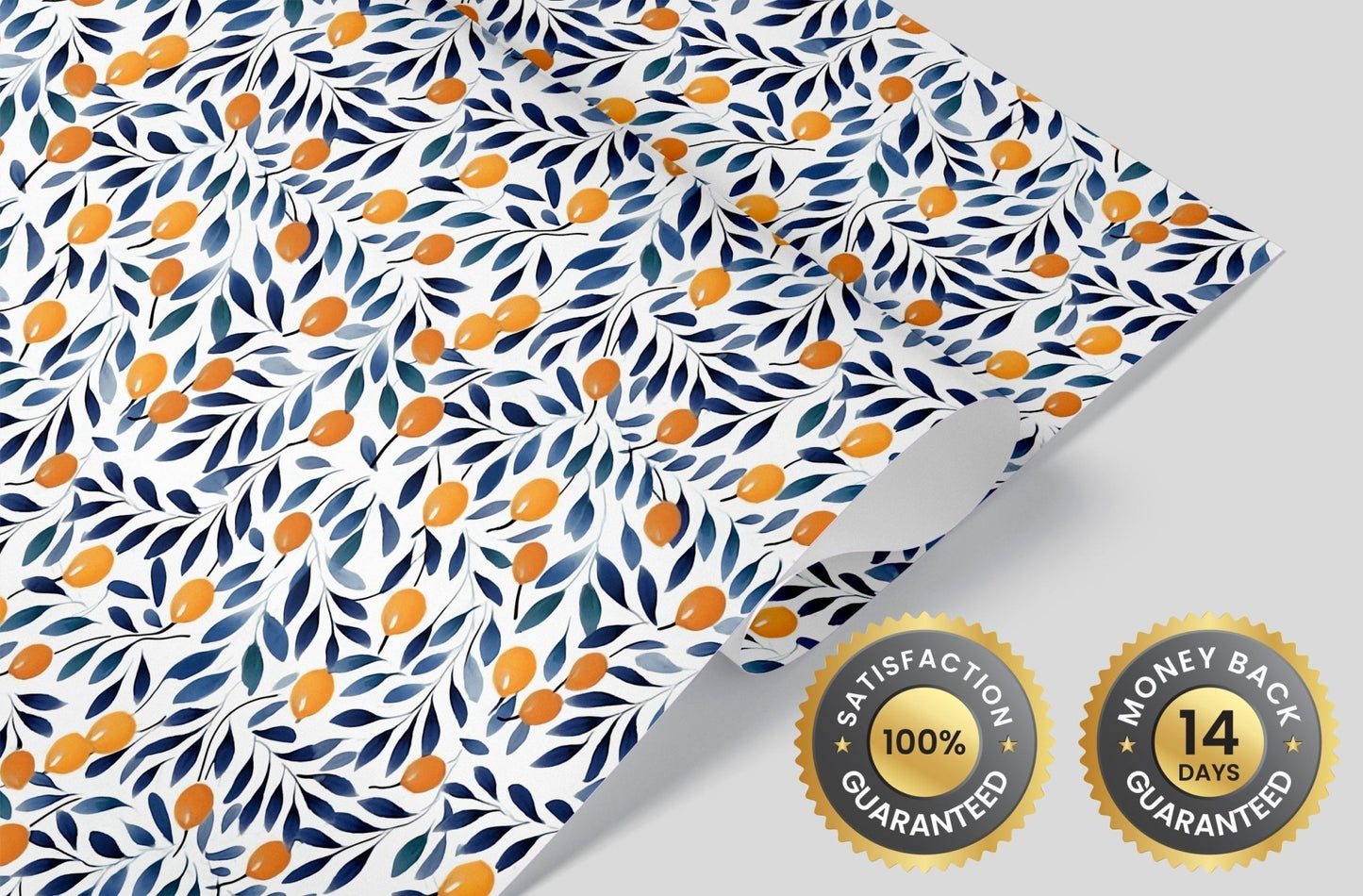 Watercolor Orange Fruit Wallpaper - Vesta Baby - Little Red General Store