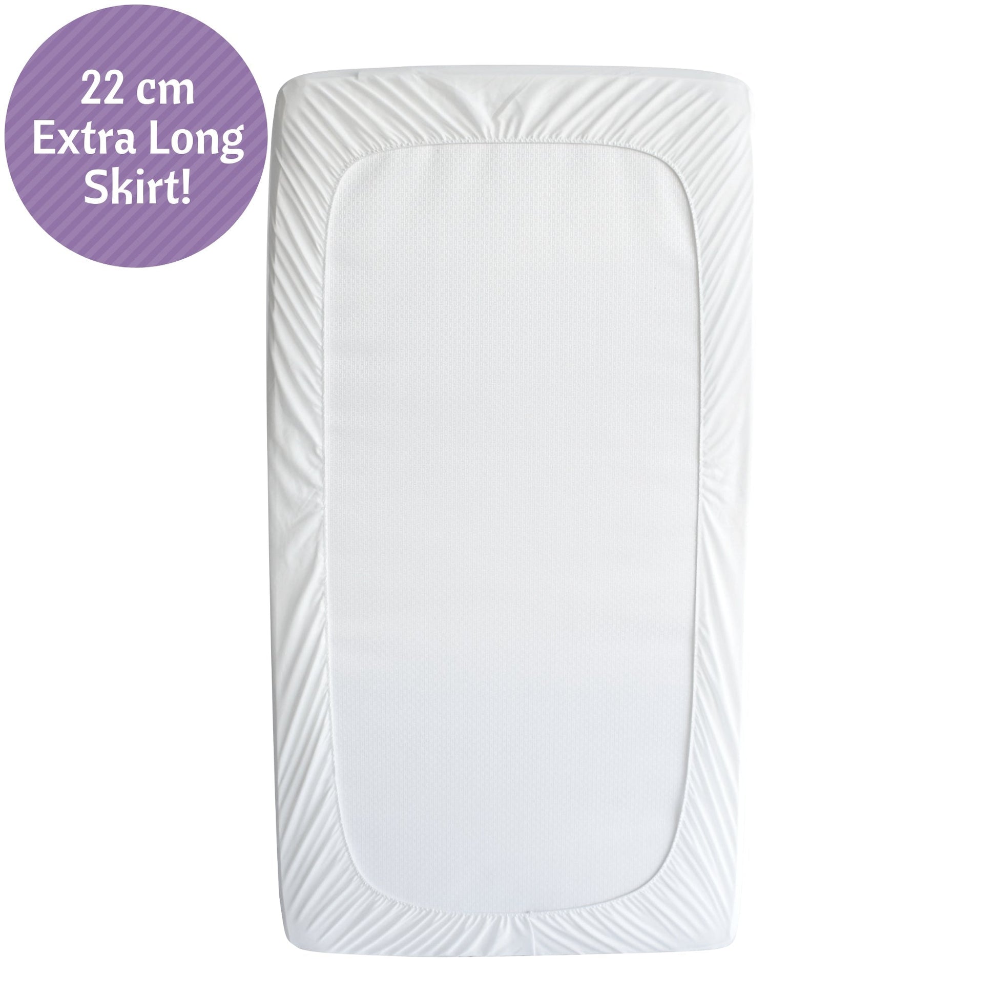 Bamboo Jacquard Cot Bed Mattress Protector 70x140cm - Vesta Baby - Little Red General Store