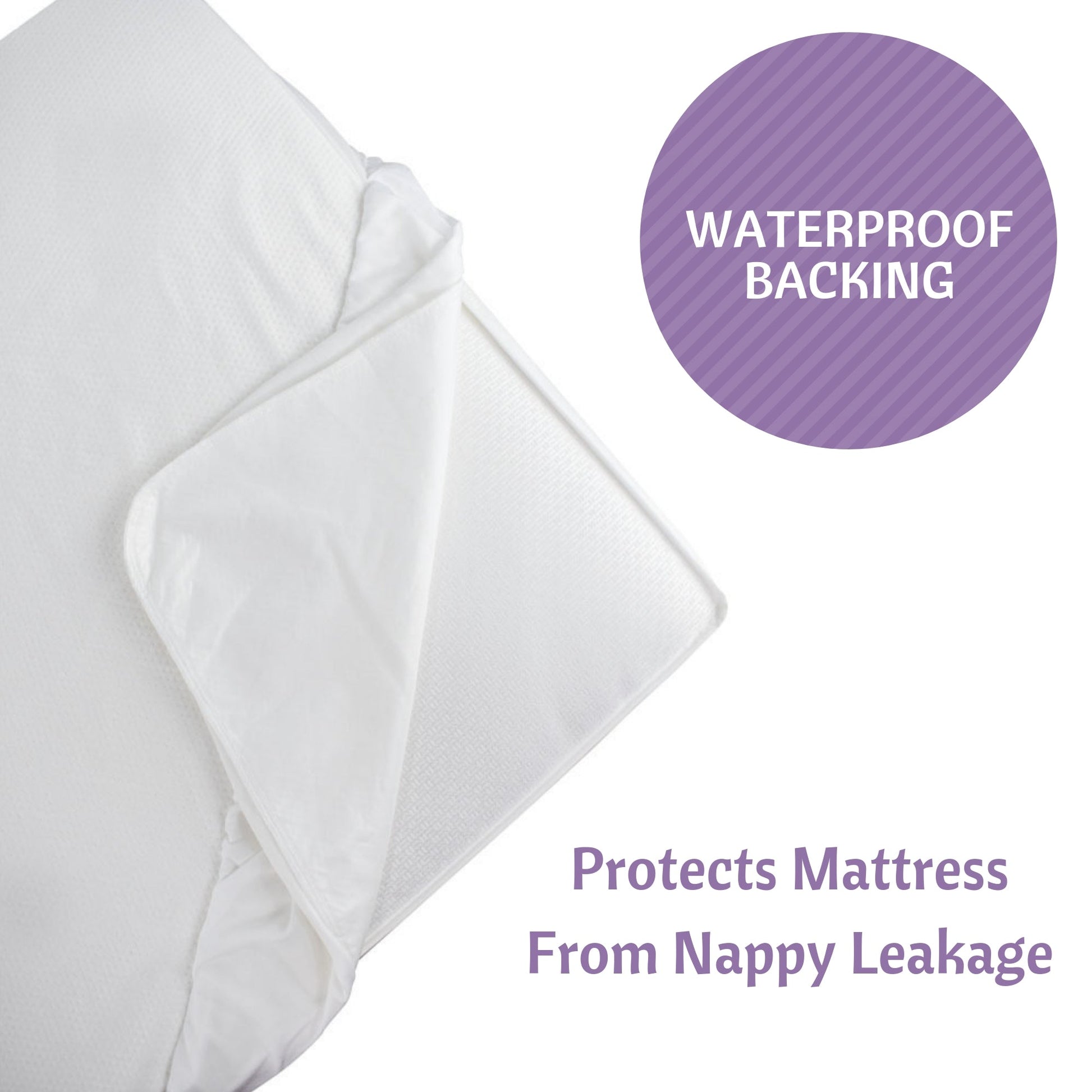 Bamboo Jacquard Cot Bed Mattress Protector 70x140cm - Vesta Baby - Little Red General Store