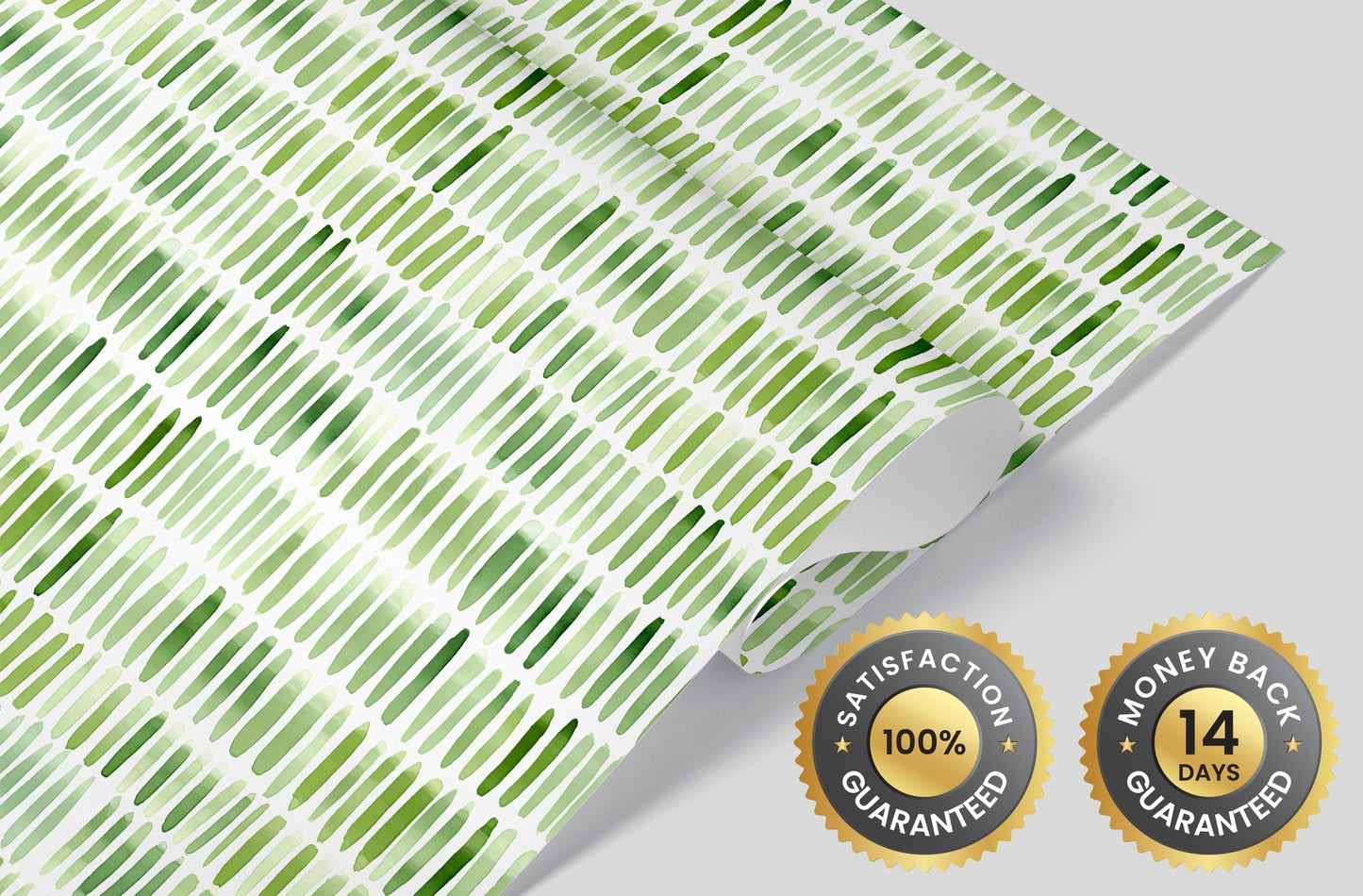 Green Watercolor Brushstroke Pattern Wallpaper - Vesta Baby - Little Red General Store