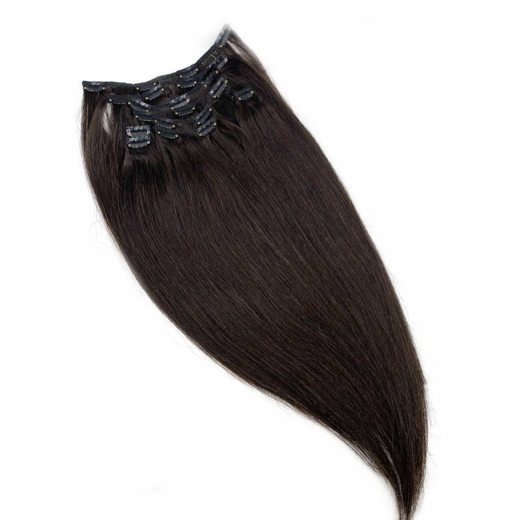 VIP Clip Extensions/ Silky Straight - 18" - ClipeX system