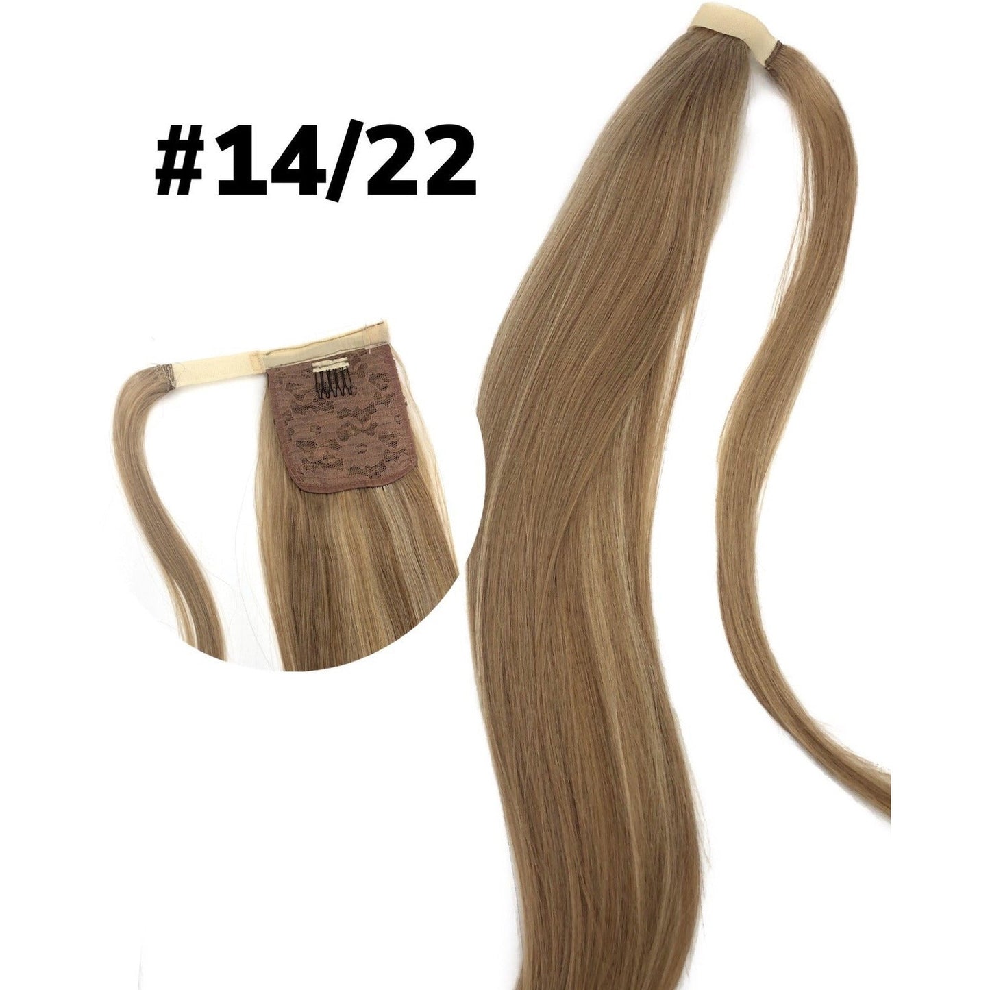 VIP PONYTAIL / Silky 24" (100 grams) 100% Human Hair