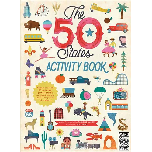 The 50 States: Activity Book: Maps of the 50 States of the USA