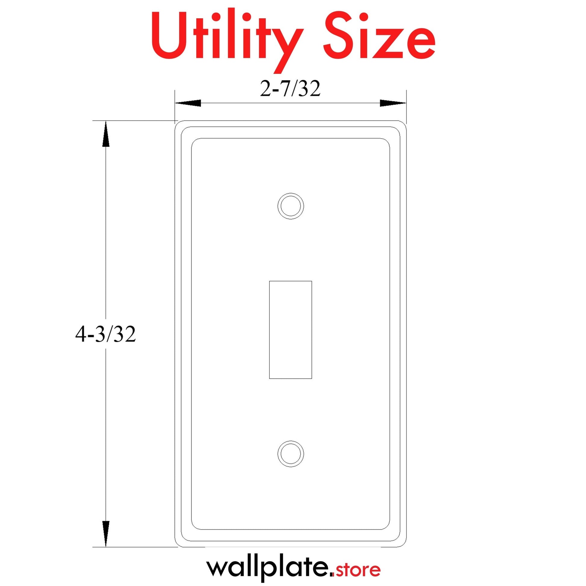 1 Gang Galvanized Steel Toggle Switch Utility cover - Wallplate.Store - Little Red General Store